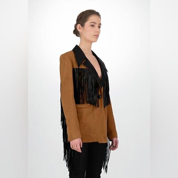 New DANCASSAB PATSY Leather Jacket size S - Picture 3 of 12